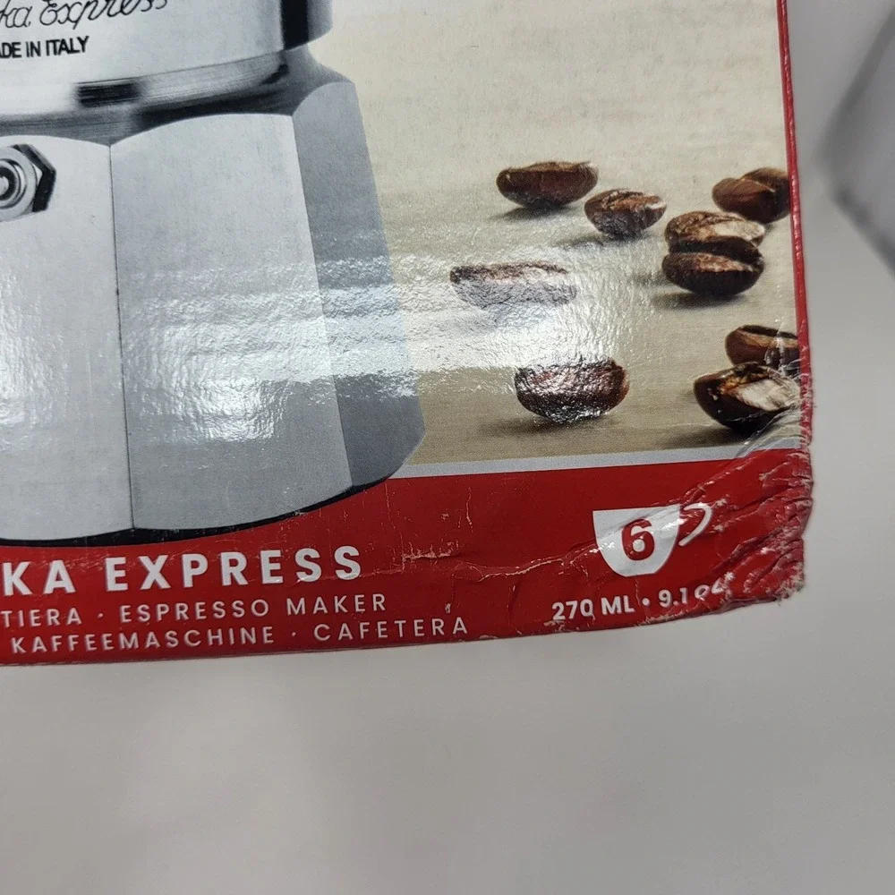 Bialetti‎ Moka Express 6-Cup Stovetop Coffee Espresso Maker Made In Italy
